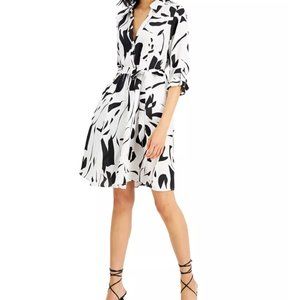 INC - International Concepts Printed Shirt Dress